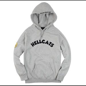 Ronin Hellcat Hoodie in Heather Grey NWOT